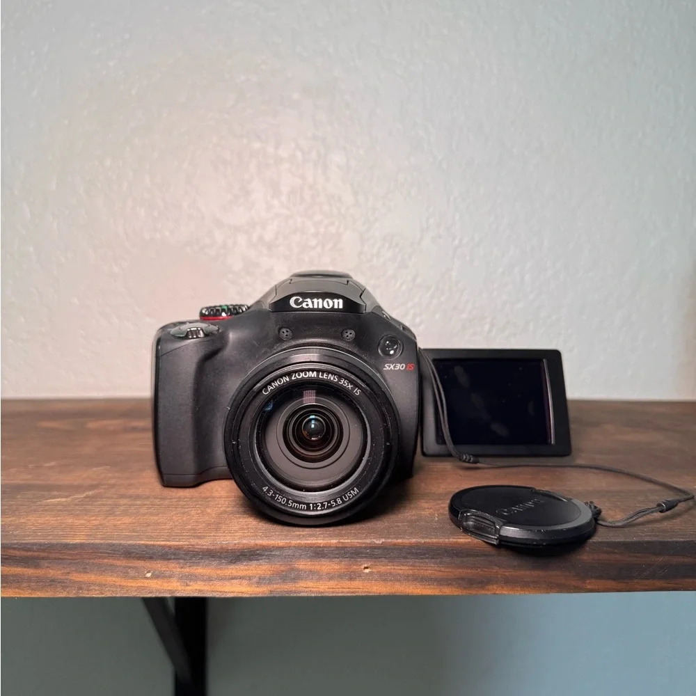 Canon PowerShot SX30IS Black Digital Camera